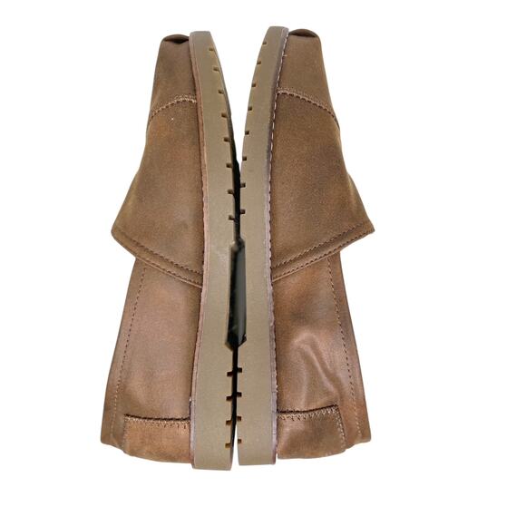 Bobs Chill Lugs Urban Spell Brown Microfiber Flat Slip On Loafer Shoes - Picture 3 of 8